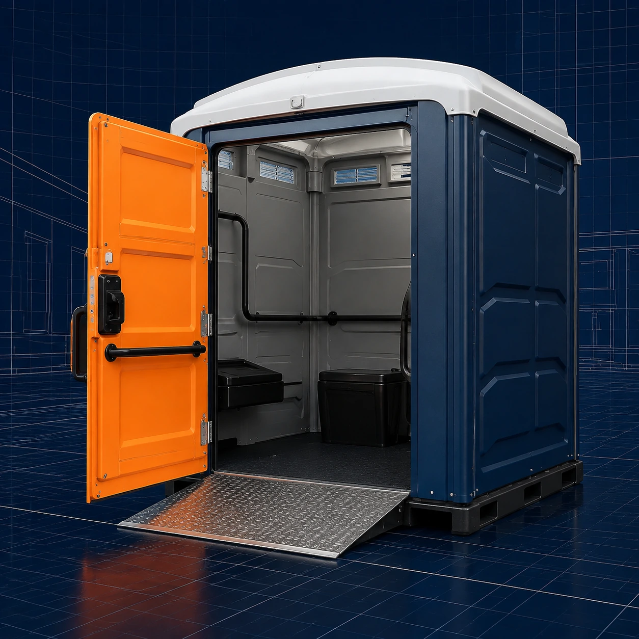 Portable restroom rental planning for Hampton, VA